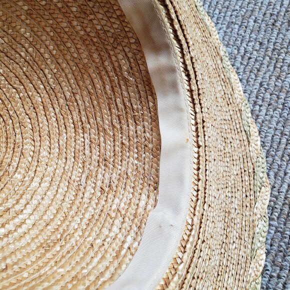 The Scala Collection Wide Brim Straw Hat With Straw Bow 57cm main image 7